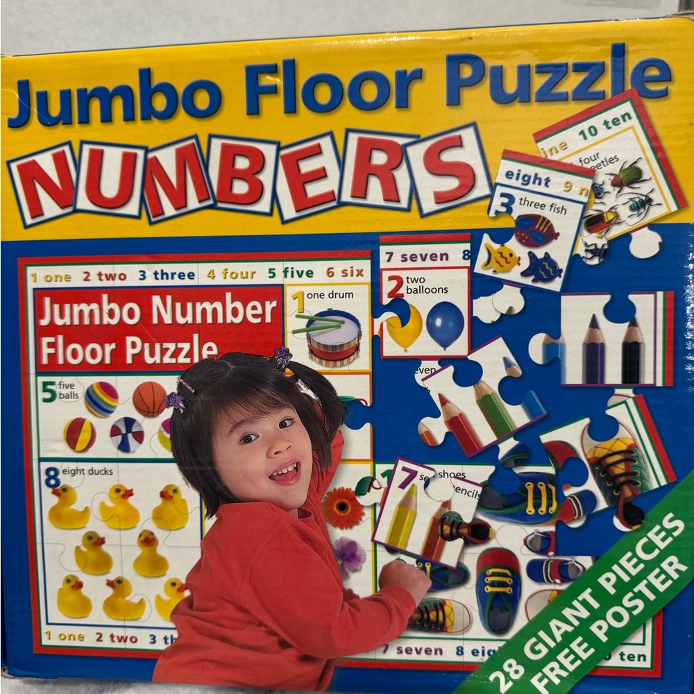 Pre-Loved Numbers Jumbo Floor Puzzle (2003)